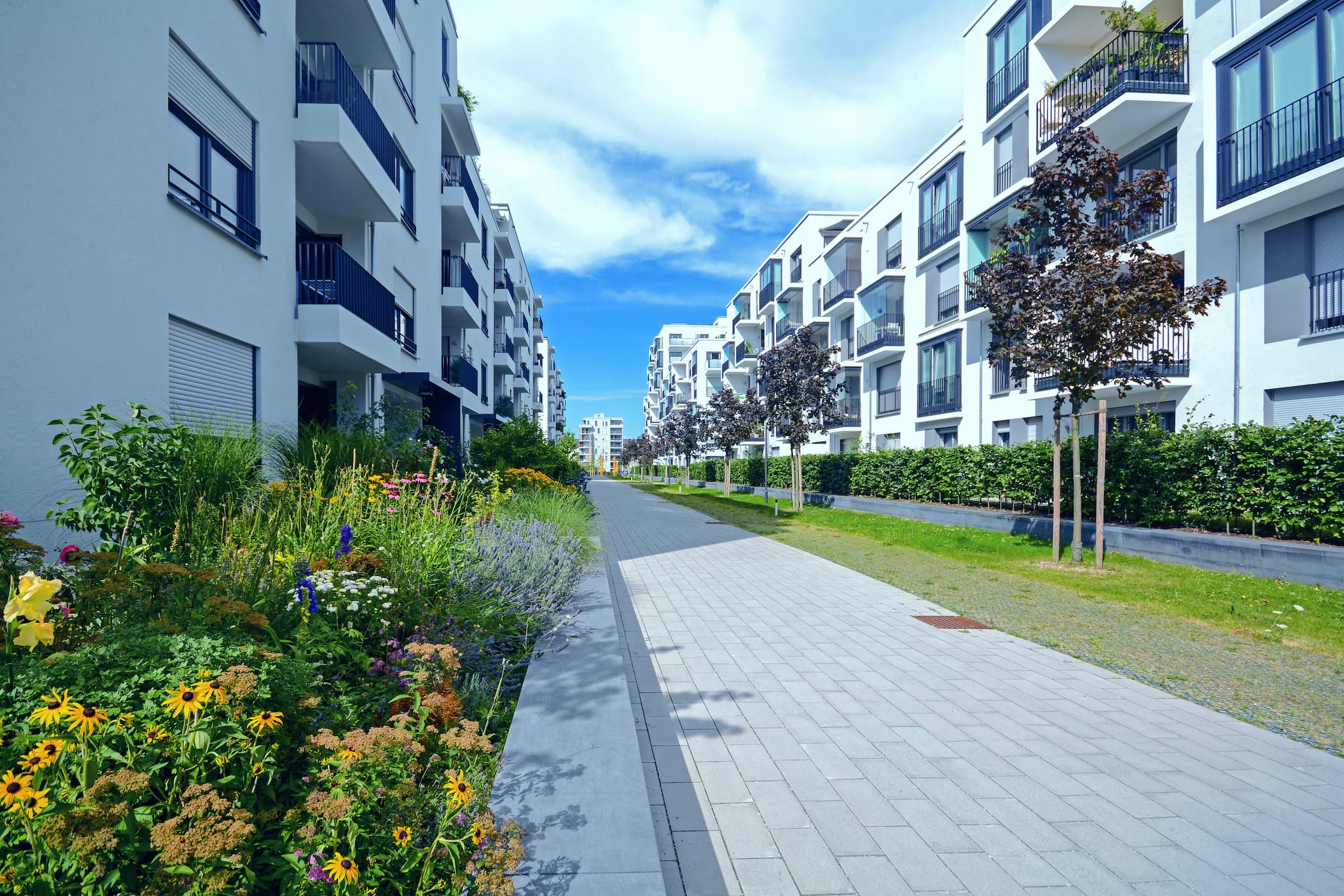 Bild moderner Wohnungsgebäude